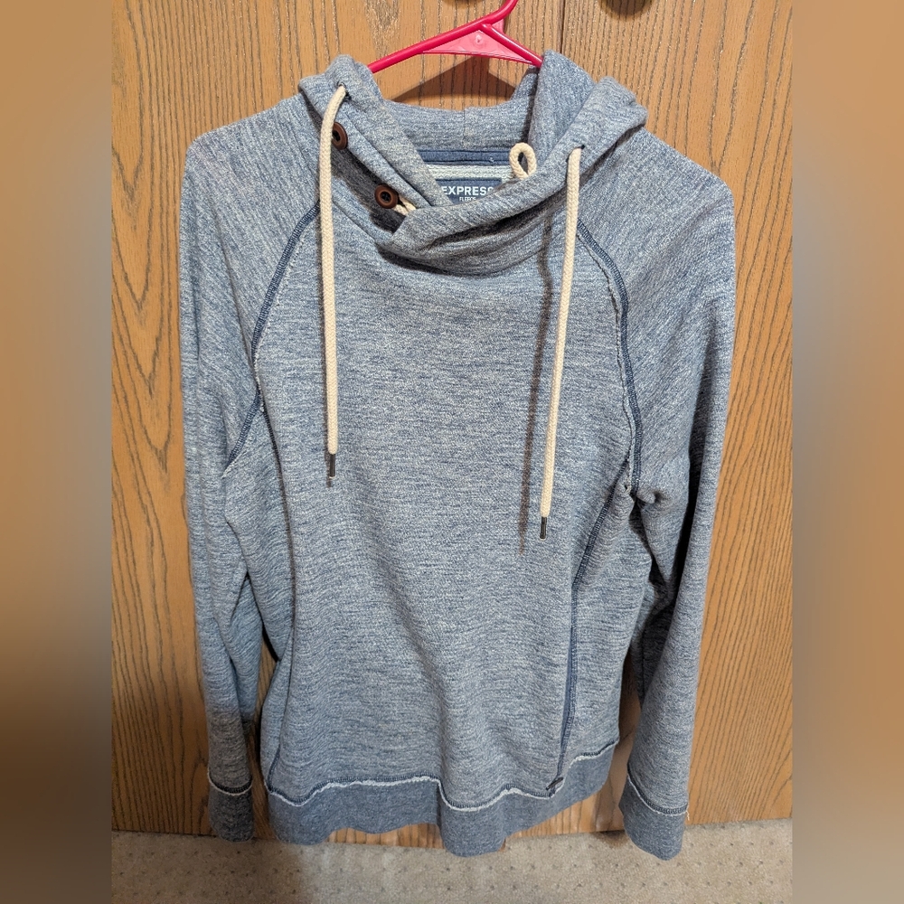 Express Heather Gray Hoodie